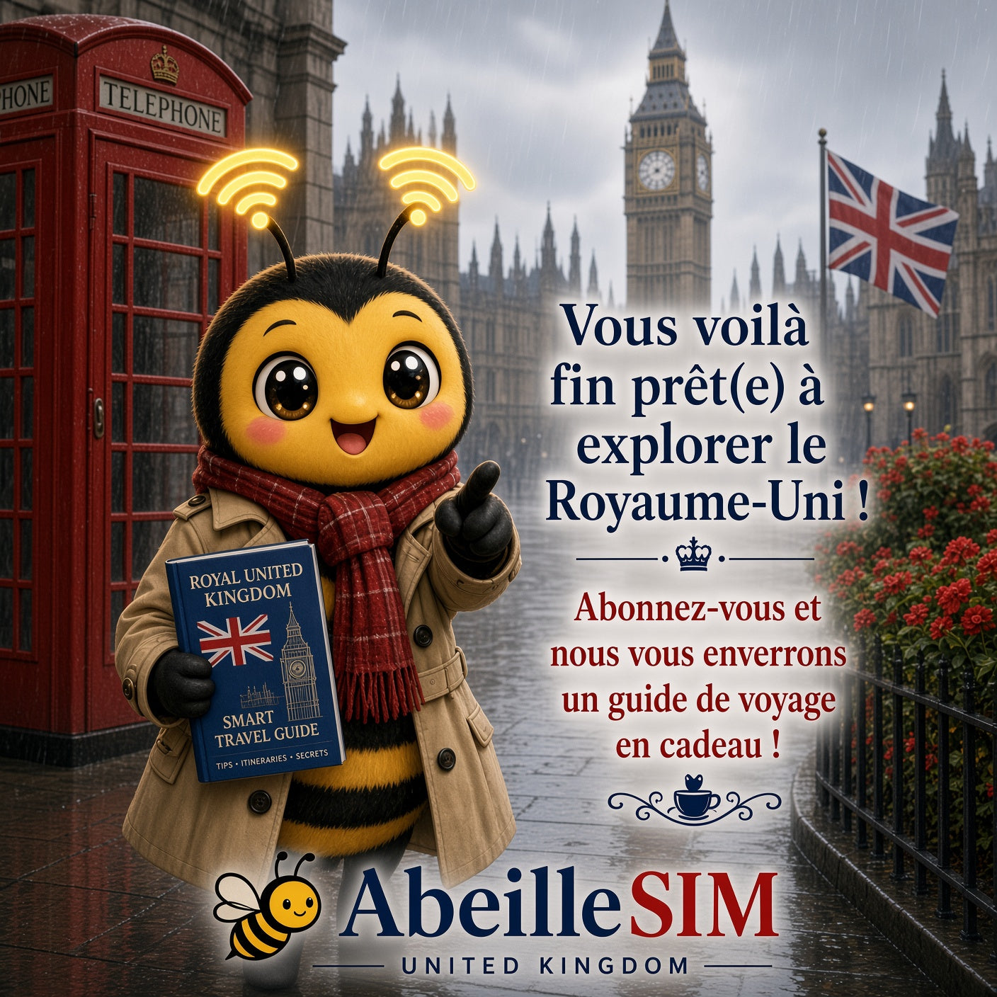 eSIM Royaume-Uni 4G/5G · Dès 5,99 € · Activation 2 min
