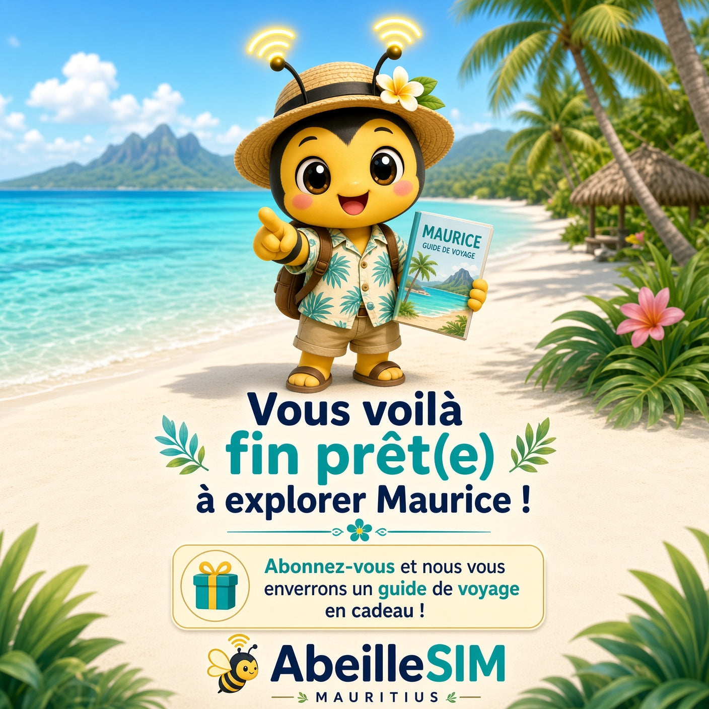 eSIM Maurice 4G/5G · Dès 10,99 € · Activation 2 min