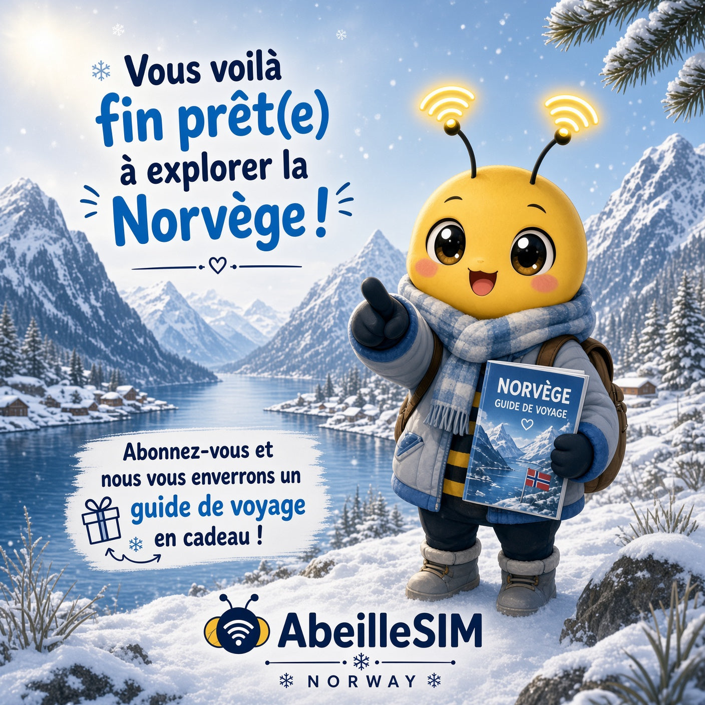 eSIM Norvège 4G/5G · Dès 5,99 € · Activation 2 min