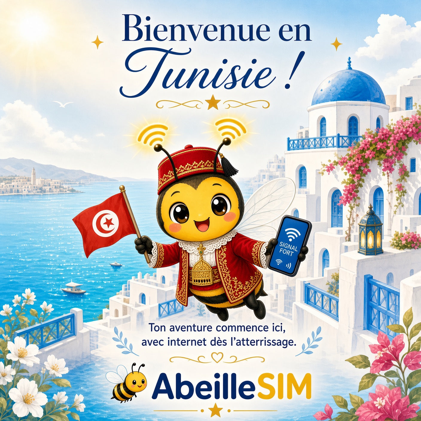 eSIM Tunisie 4G/5G · Dès 5,99 € · Activation 2 min