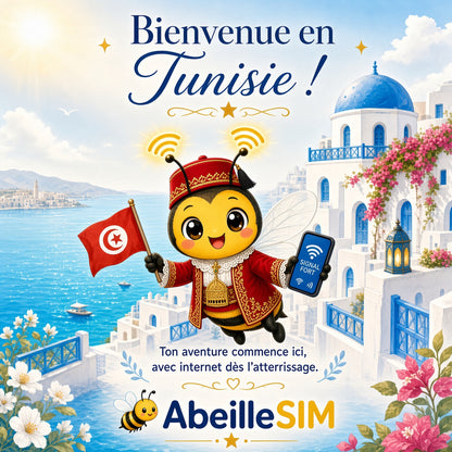 eSIM Tunisie 4G/5G · Dès 5,99 € · Activation 2 min