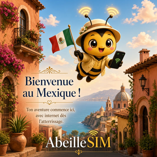 eSIM Mexique 4G/5G · Dès 6,99 € · Activation 2 min
