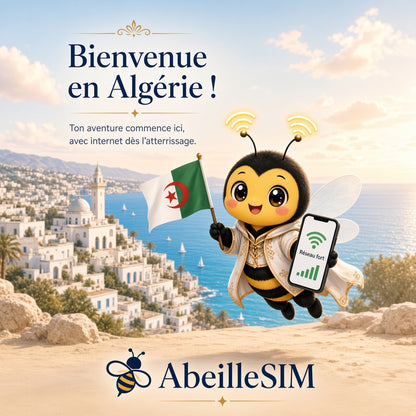 eSIM Algérie 4G/5G · Dès 5,99 € · Activation 2 min