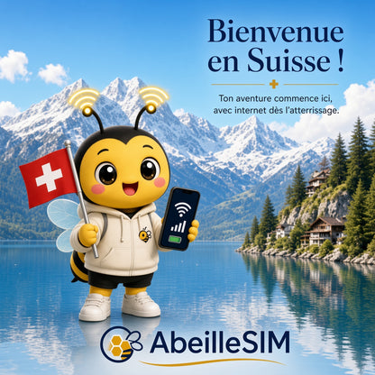 eSIM Suisse 4G/5G · Dès 5,99 € · Activation 2 min