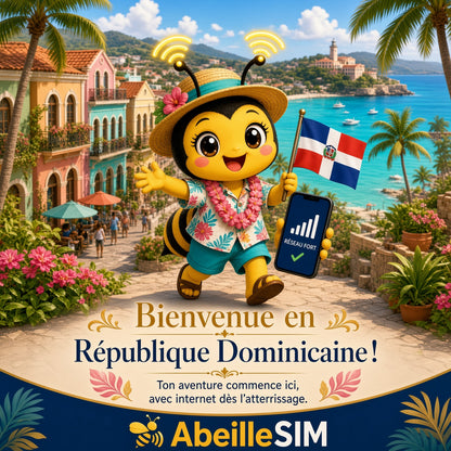 eSIM Rép. Dominicaine 4G/5G · Dès 14,99 € · Activation 2 min