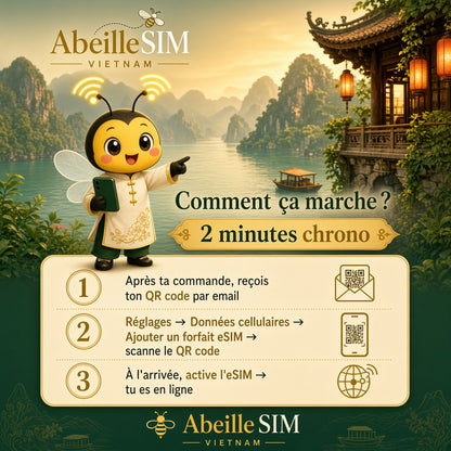 eSIM Vietnam 4G/5G · Dès 5,99 € · Activation 2 min