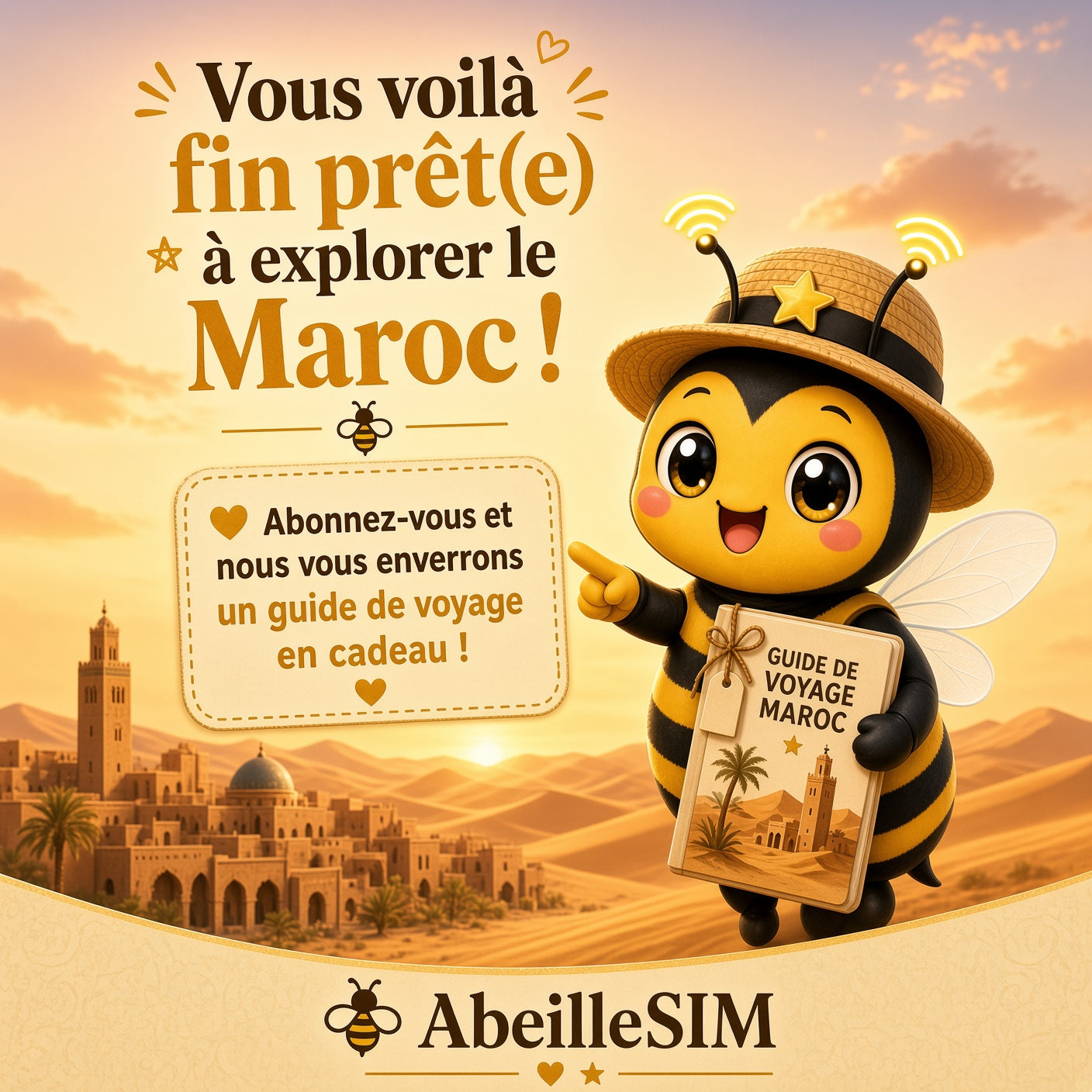 eSIM Maroc 4G/5G · Dès 5,99€ · Activation 2 min