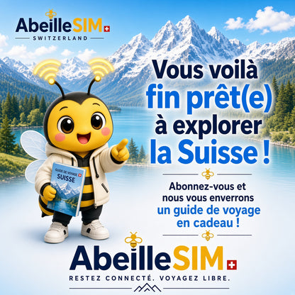 eSIM Suisse 4G/5G · Dès 5,99 € · Activation 2 min