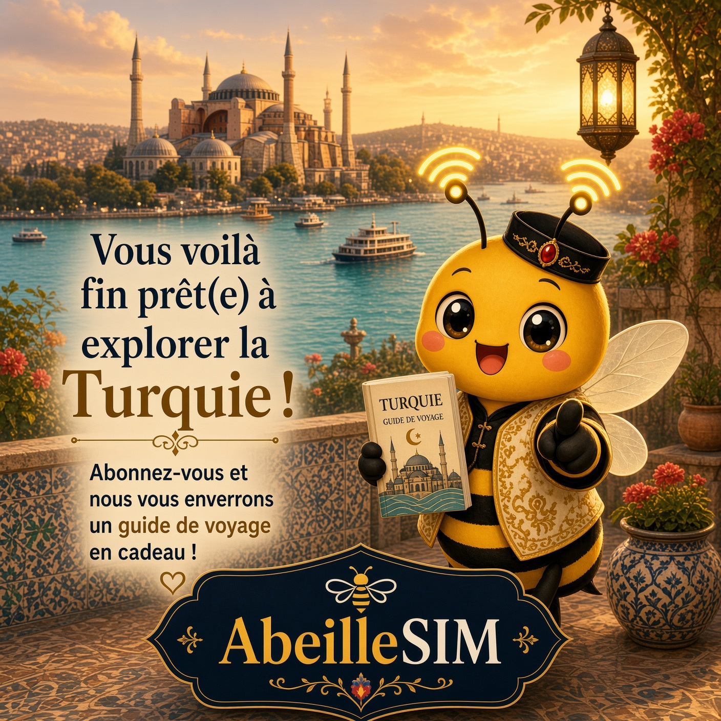eSIM Turquie 4G/5G · Dès 5,99 € · Activation 2 min