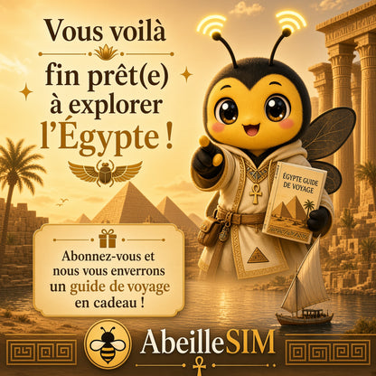 eSIM Égypte 4G/5G · Dès 5,99 € · Activation 2 min