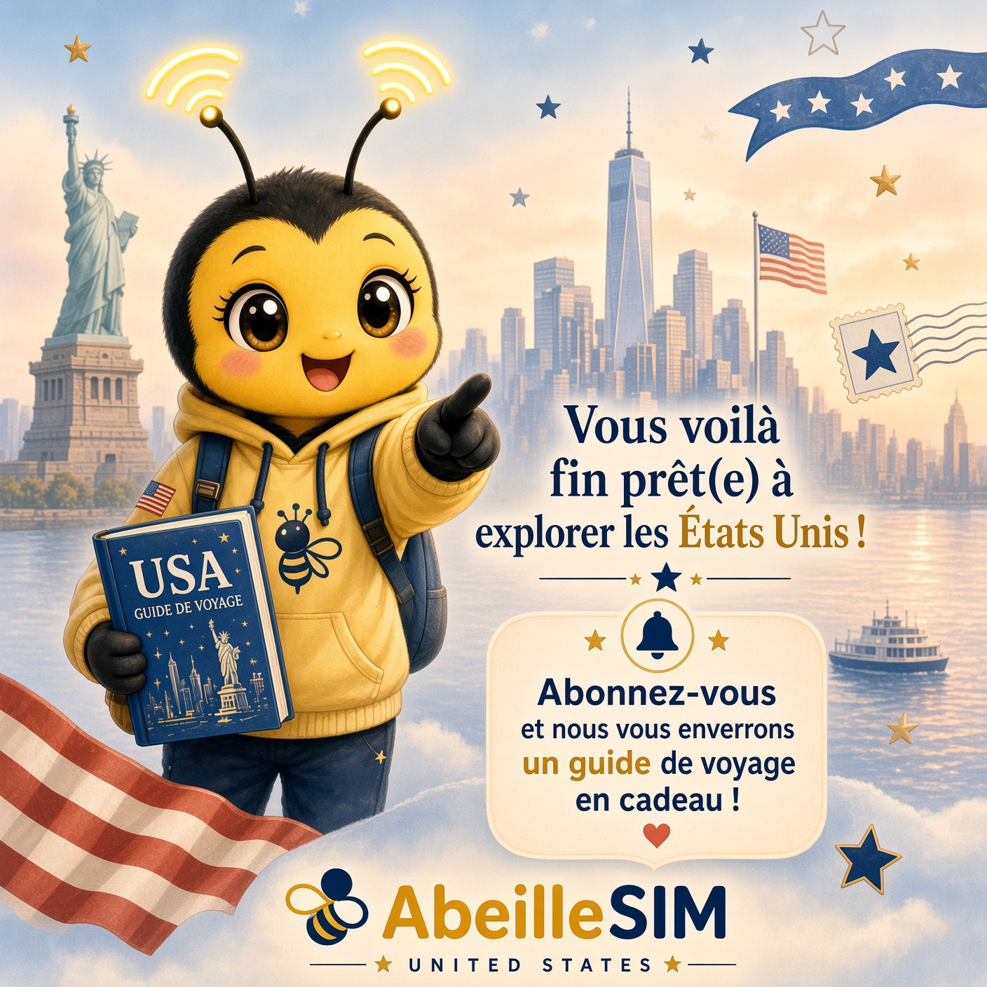 eSIM États-Unis 4G/5G · Dès 5,99 € · Activation 2 min