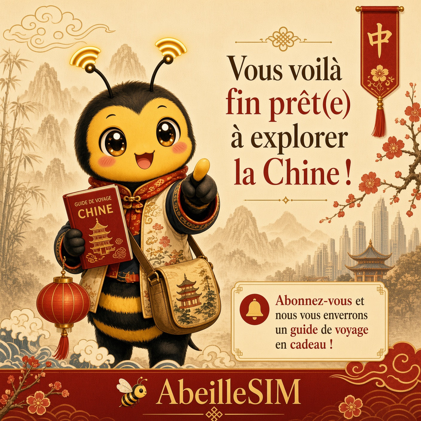 eSIM Chine 4G/5G · Dès 5,99 € · Activation 2 min