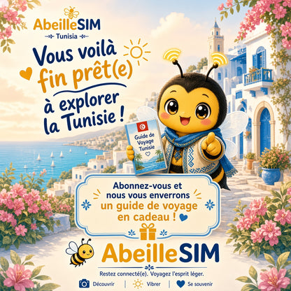 eSIM Tunisie 4G/5G · Dès 5,99 € · Activation 2 min