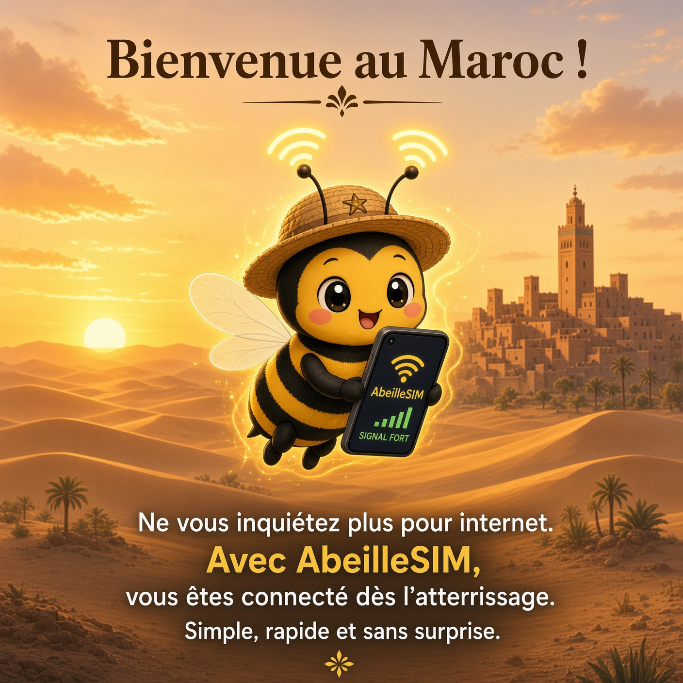eSIM Maroc 4G/5G · Dès 5,99€ · Activation 2 min